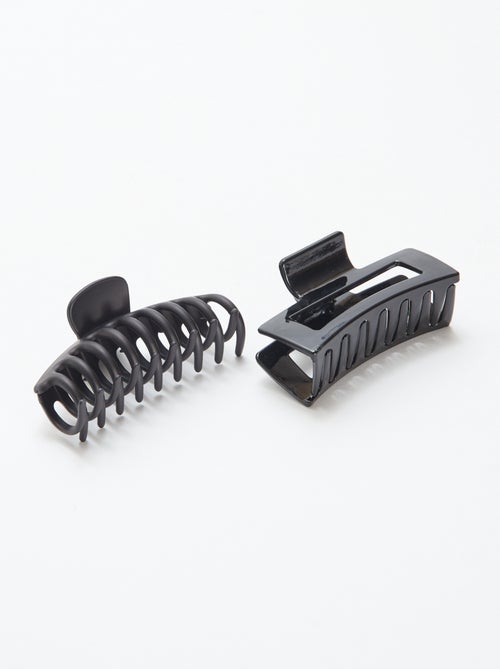 Lote de 2 grandes molas para o cabelo - Kiabi