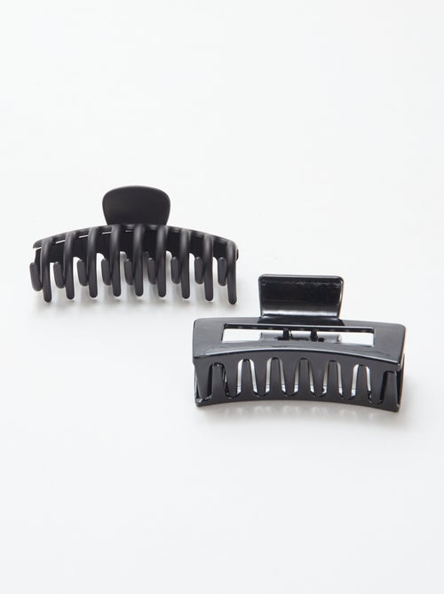 Lote de 2 grandes molas para o cabelo - Kiabi