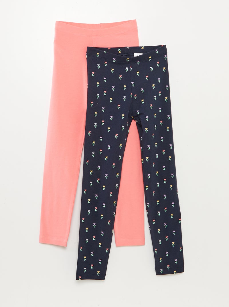 Lote de 2 leggings AZUL - Kiabi