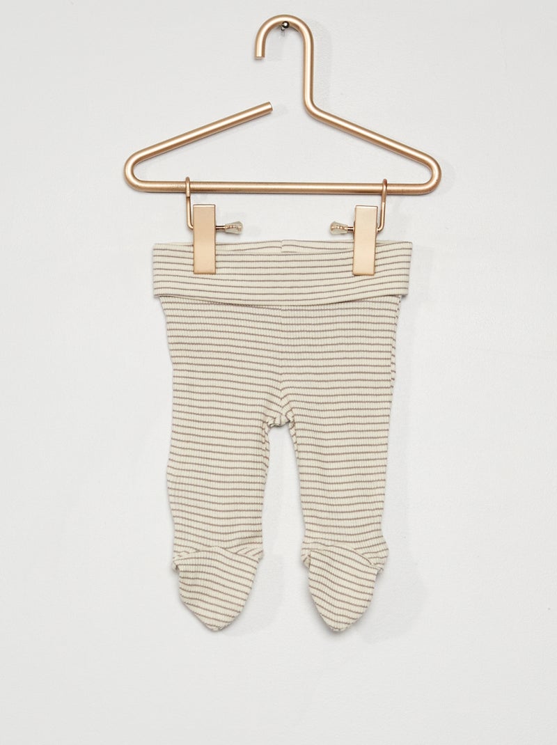 Lote de 2 leggings BRANCO - Kiabi