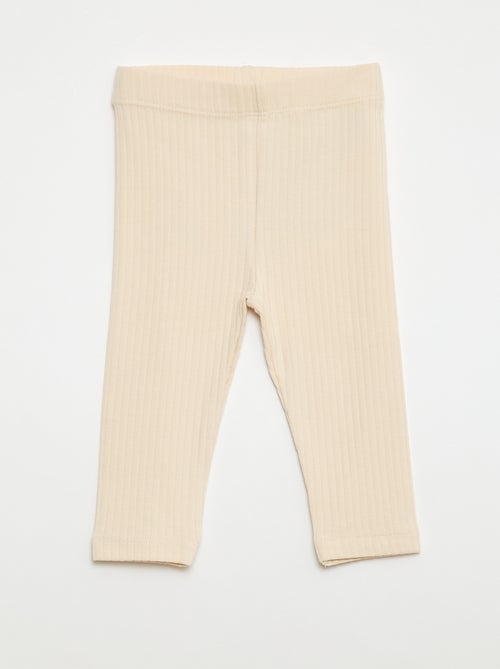 Lote de 2 leggings canelados - Kiabi