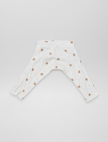 Lote de 2 leggings com molas de pressão - coleção fácil de vestir