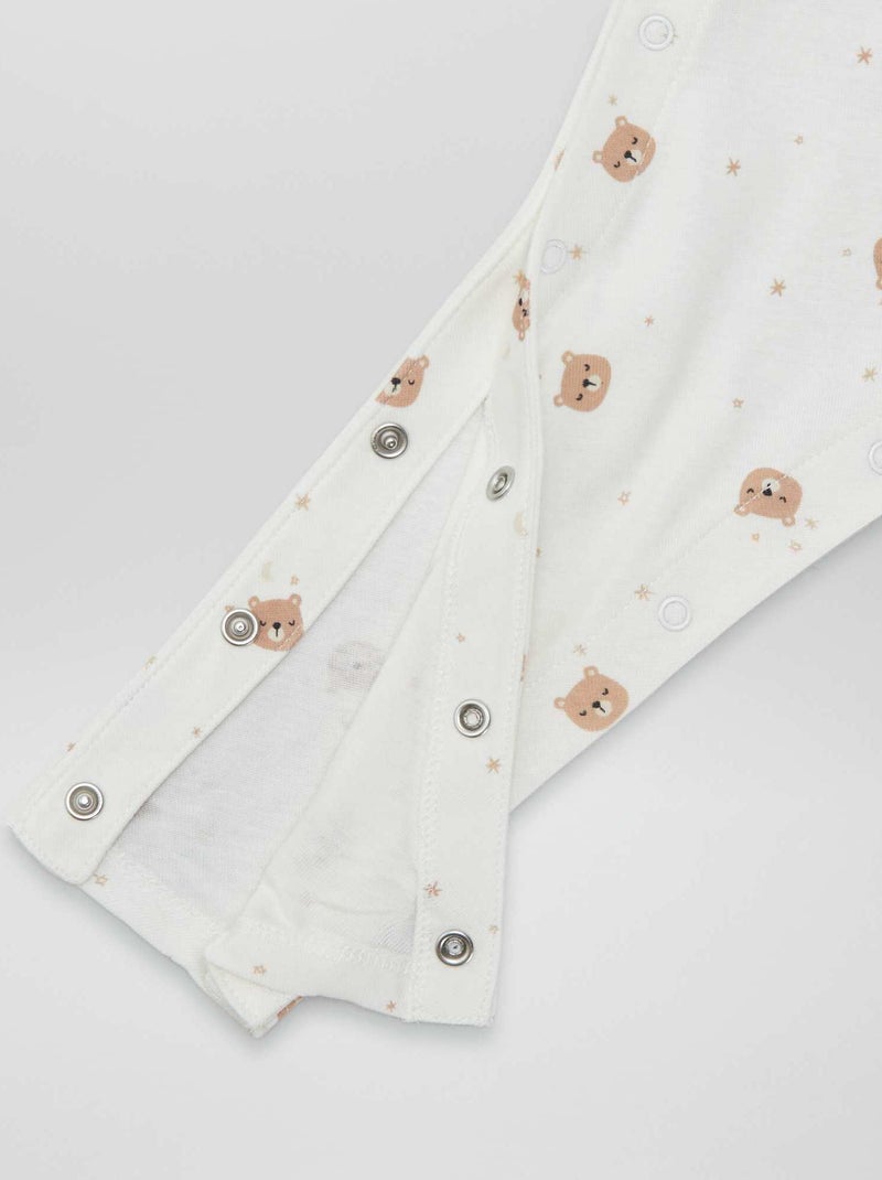 Lote de 2 leggings com molas de pressão - coleção fácil de vestir AZUL - Kiabi