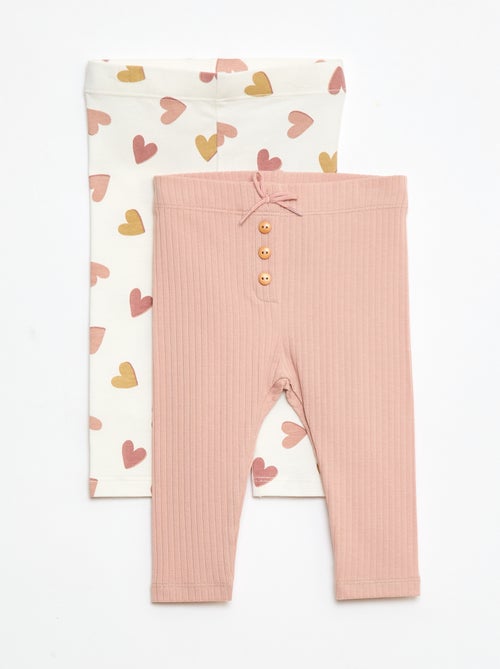 Lote de 2 leggings compridas - Kiabi