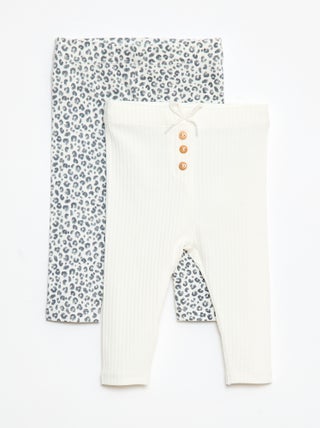 Lote de 2 leggings compridas