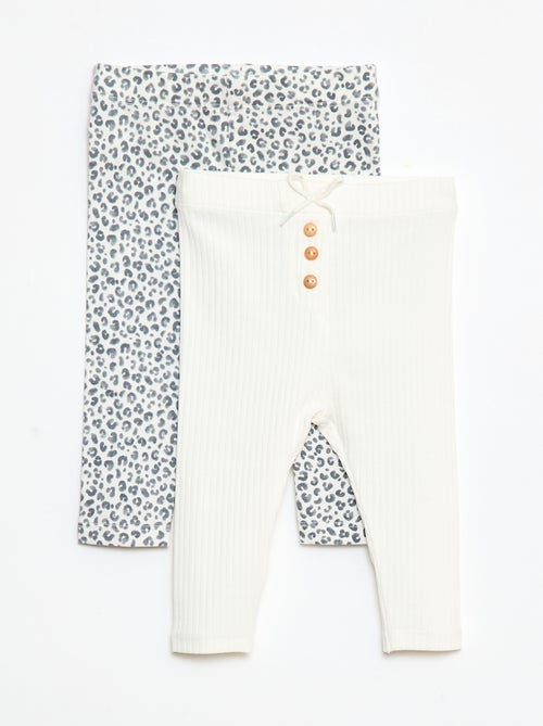 Lote de 2 leggings compridas - Kiabi