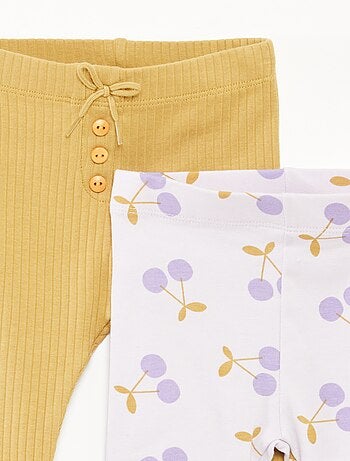 Lote de 2 leggings compridas