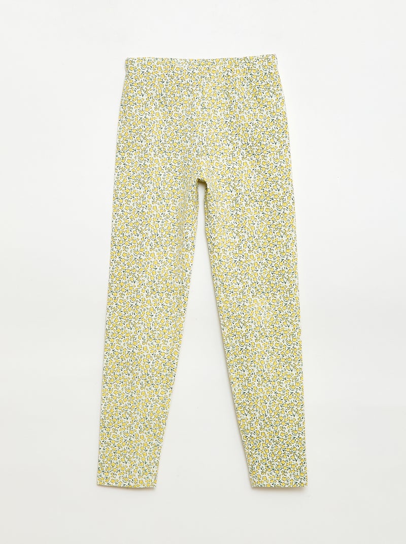 Lote de 2 Leggings Compridos Amarelo - Kiabi