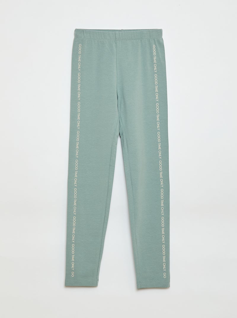 Lote de 2 Leggings Compridos Azul - Kiabi