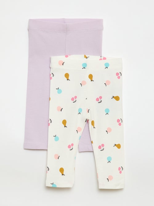 Lote de 2 leggings compridos - Kiabi