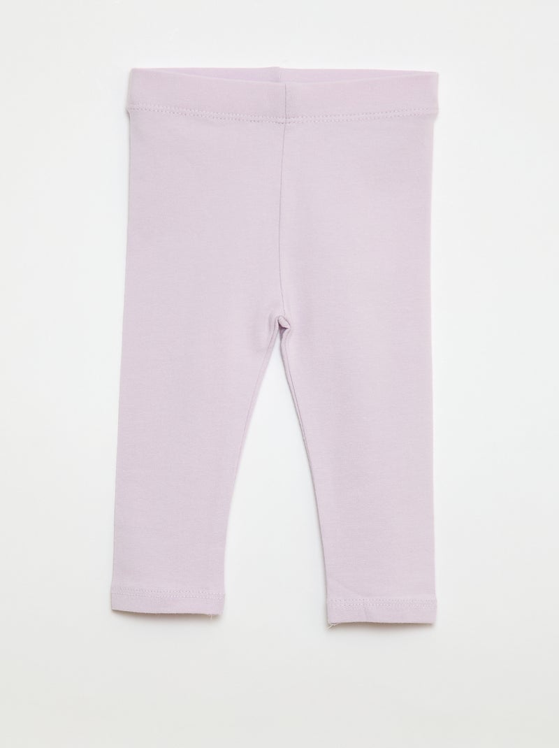 Lote de 2 leggings compridos Branco - Kiabi