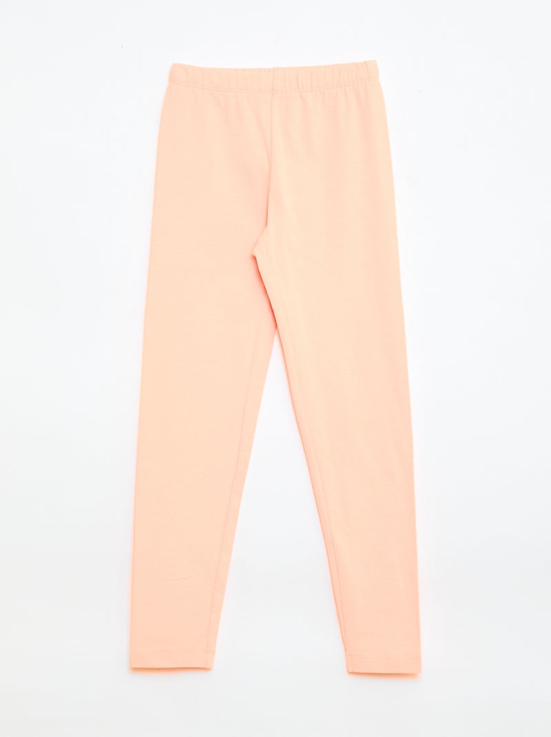 Lote de 2 Leggings Compridos Laranja - Kiabi