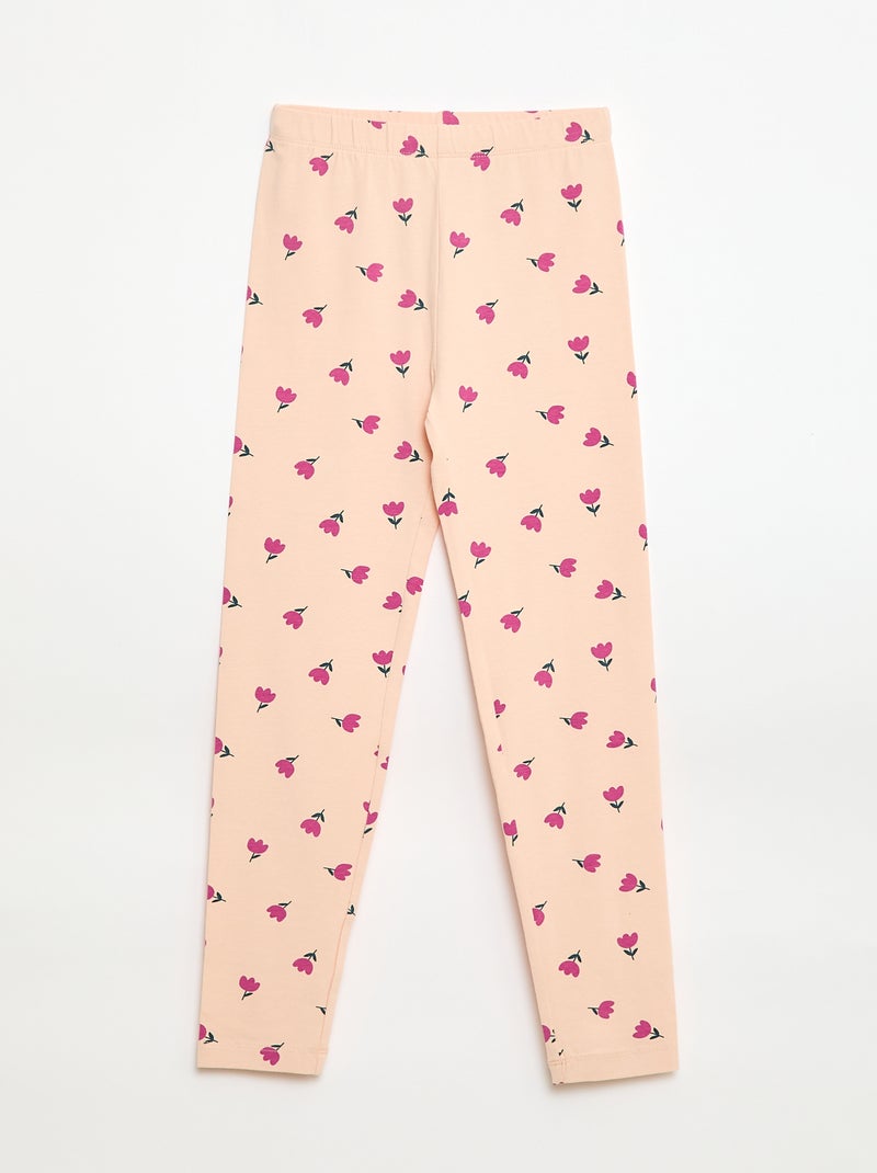 Lote de 2 Leggings Compridos Rosa - Kiabi
