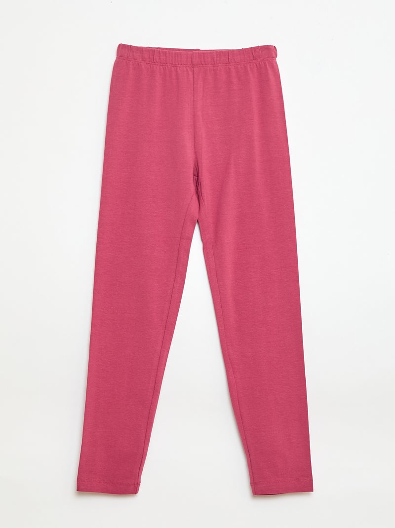 Lote de 2 Leggings Compridos Rosa - Kiabi