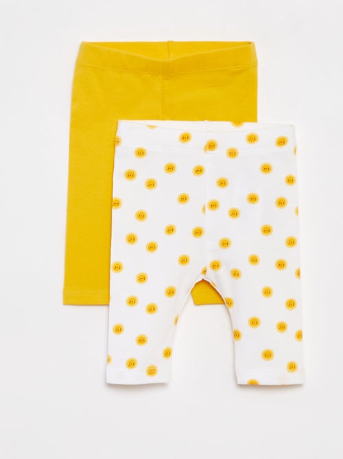 Lote de 2 leggings curtas - Kiabi