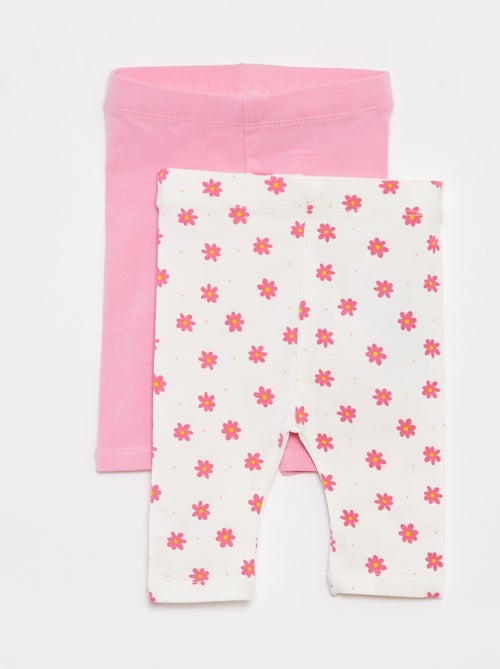 Lote de 2 leggings curtas - Kiabi