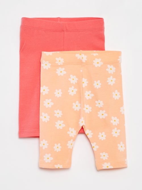 Lote de 2 leggings curtas - Kiabi