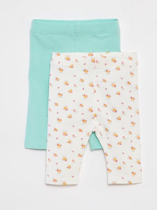 Lote de 2 leggings curtas