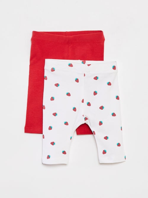 Lote de 2 leggings curtas - Kiabi