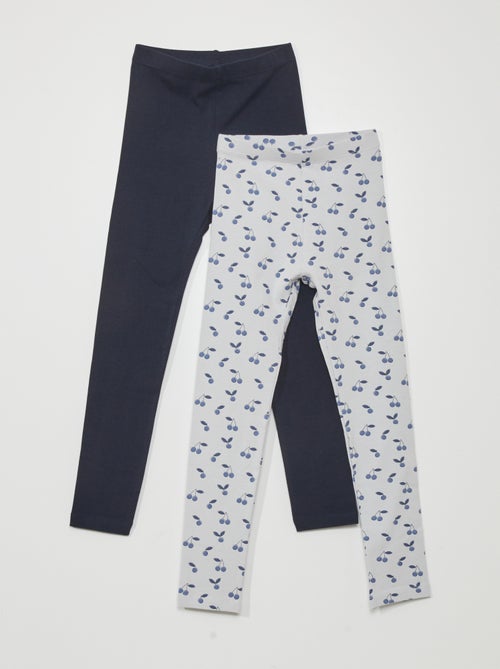 Lote de 2 leggings em jersey - 2 peças - Kiabi