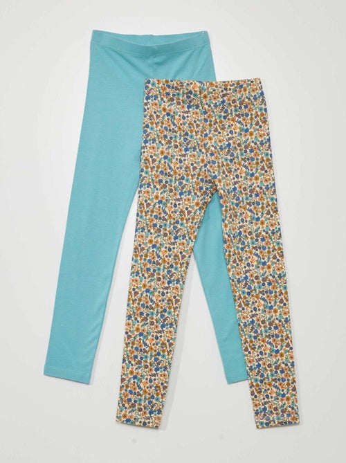 Lote de 2 leggings em jersey - 2 peças - Kiabi