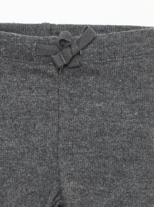 Lote de 2 leggings em malha macia - Kiabi