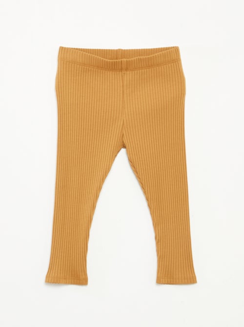 Lote de 2 leggings nervuradas - Kiabi