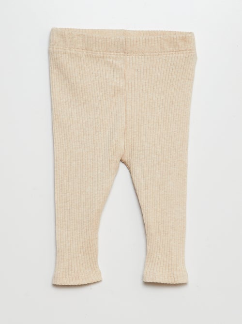 Lote de 2 leggings nervuradas - Kiabi