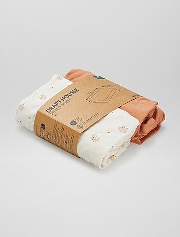 Lote de 2 lençóis-capa