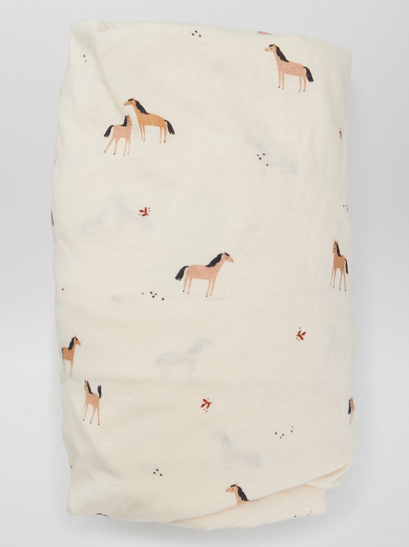 Lote de 2 lençóis-capa BRANCO - Kiabi