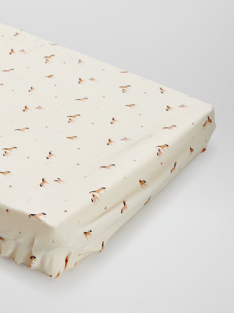 Lote de 2 lençóis-capa BRANCO - Kiabi