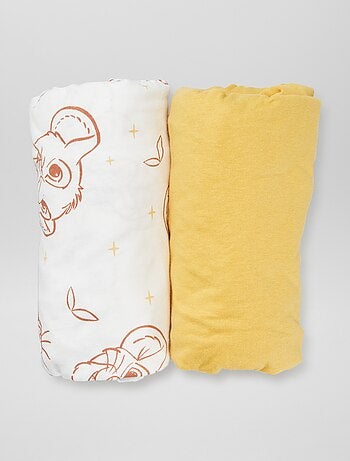 Lote de 2 lençóis-capa 'Disney'