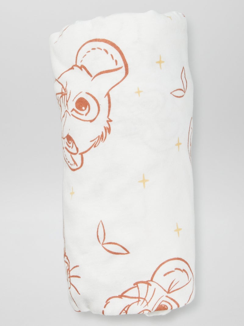 Lote de 2 lençóis-capa 'Disney' BRANCO - Kiabi