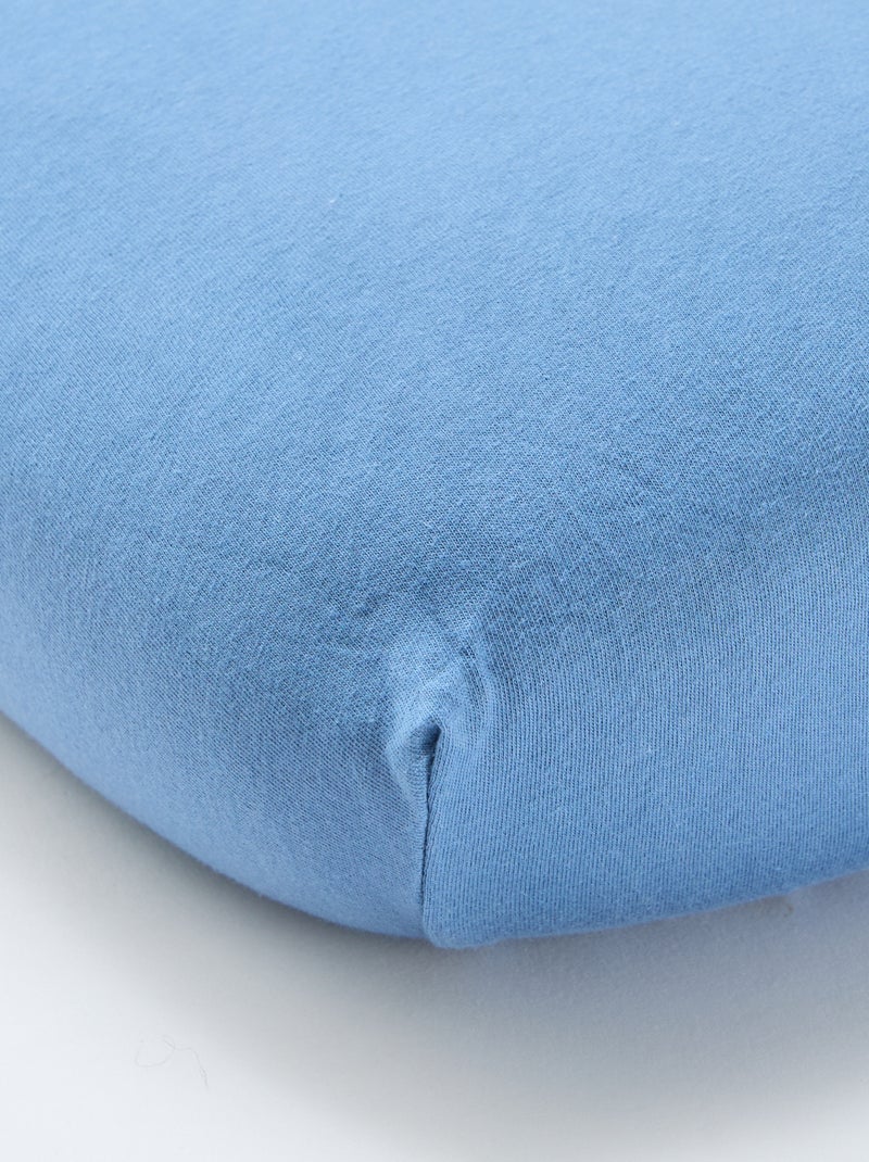 Lote de 2 lençóis-capa em algodão Azul - Kiabi