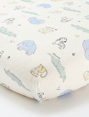 Lote de 2 lençóis-capa em algodão