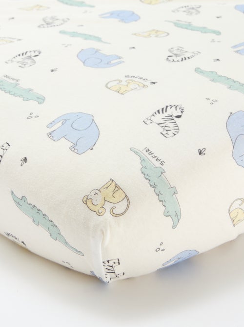 Lote de 2 lençóis-capa em algodão - Kiabi