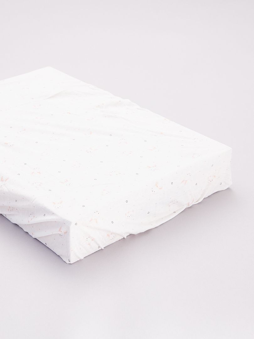 Lote de 2 lençóis-capa 'gato' ROSA - Kiabi