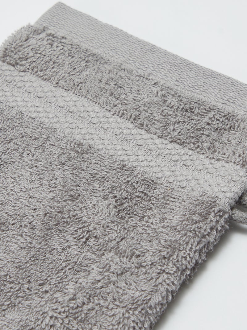 Lote de 2 luvas de banho - Kiabi Home CINZA - Kiabi