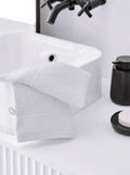 Lote de 2 luvas de banho BRANCO - Kiabi