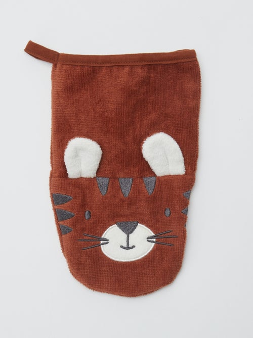 Lote de 2 luvas de banho com estampa - Kiabi