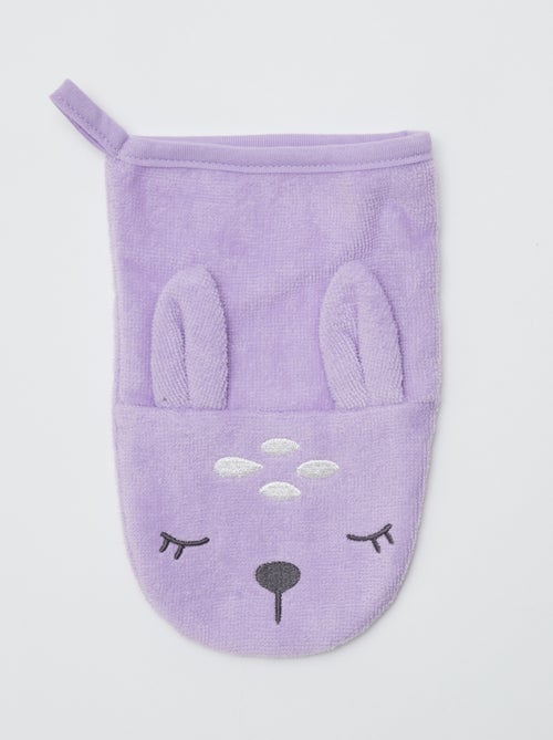 Lote de 2 luvas de banho com estampa - Kiabi