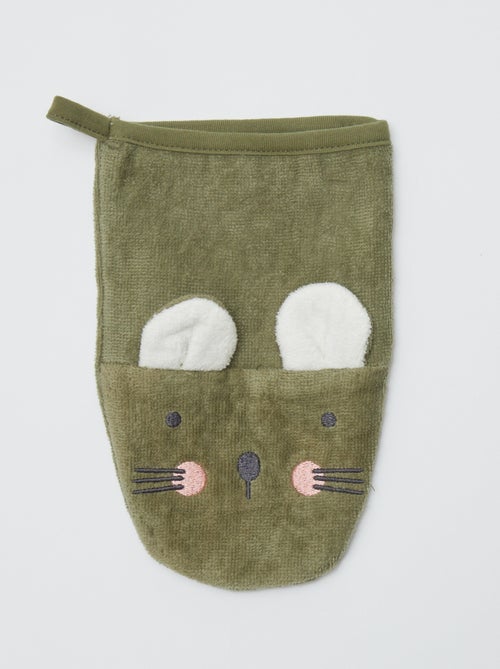 Lote de 2 luvas de banho com estampa - Kiabi