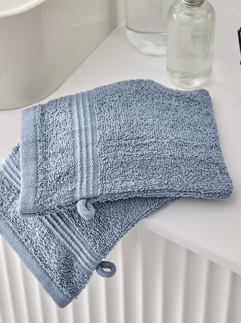 Lote de 2 luvas de banho Jeans - Kiabi