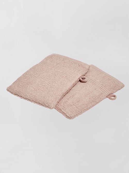 Lote de 2 luvas de banho - Kiabi