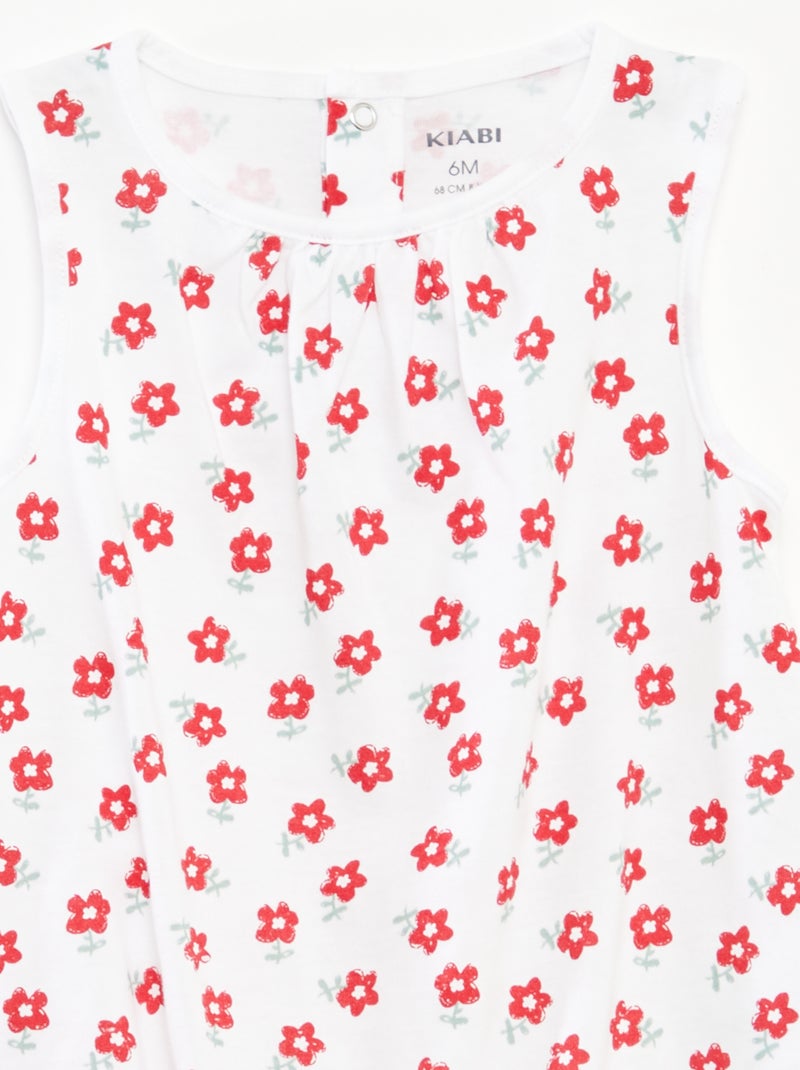 Lote de 2 macacões curtos sem mangas AMARELO - Kiabi