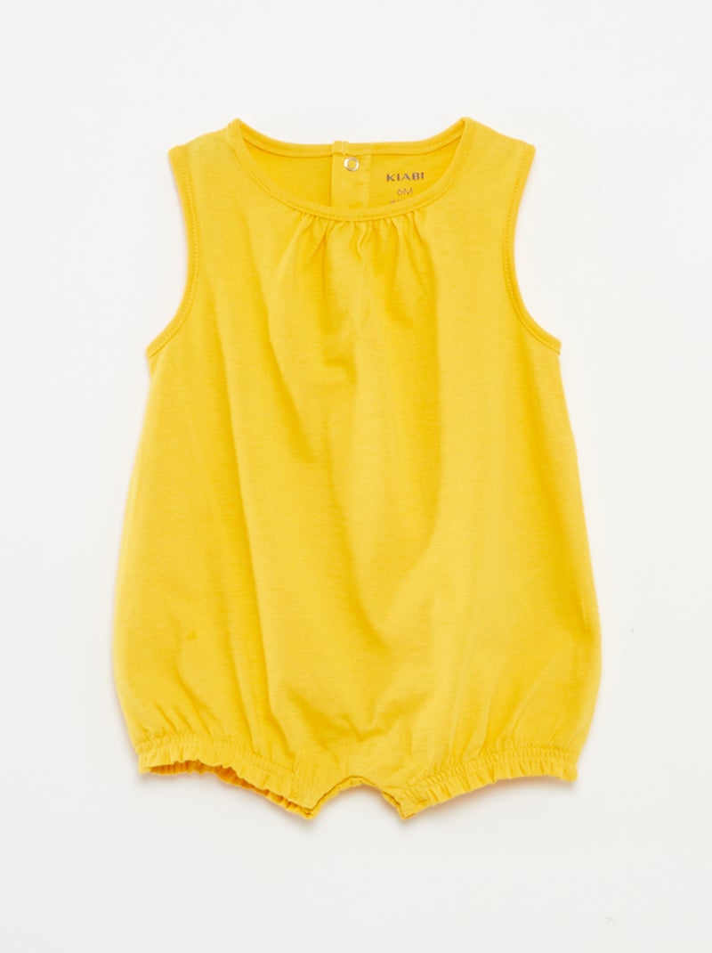 Lote de 2 macacões curtos sem mangas BRANCO - Kiabi