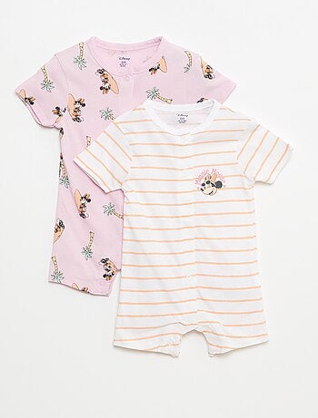 Lote de 2 macacões de manga curta 'Disney'