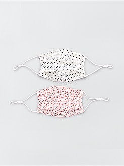 Lote de 2 máscaras de proteção para adulto - Kiabi
