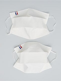 Lote de 2 máscaras de proteção TU categoria 2 - Kiabi