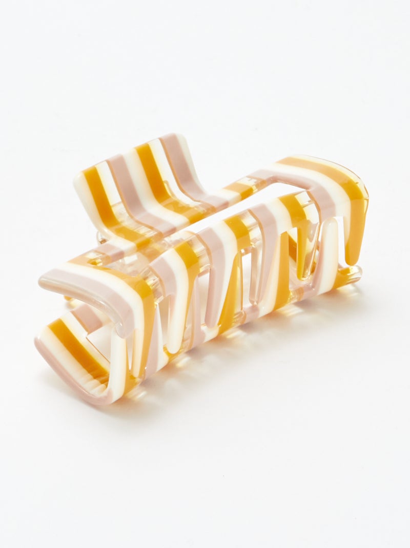 Lote de 2 molas para o cabelo forma retangular AMARELO - Kiabi